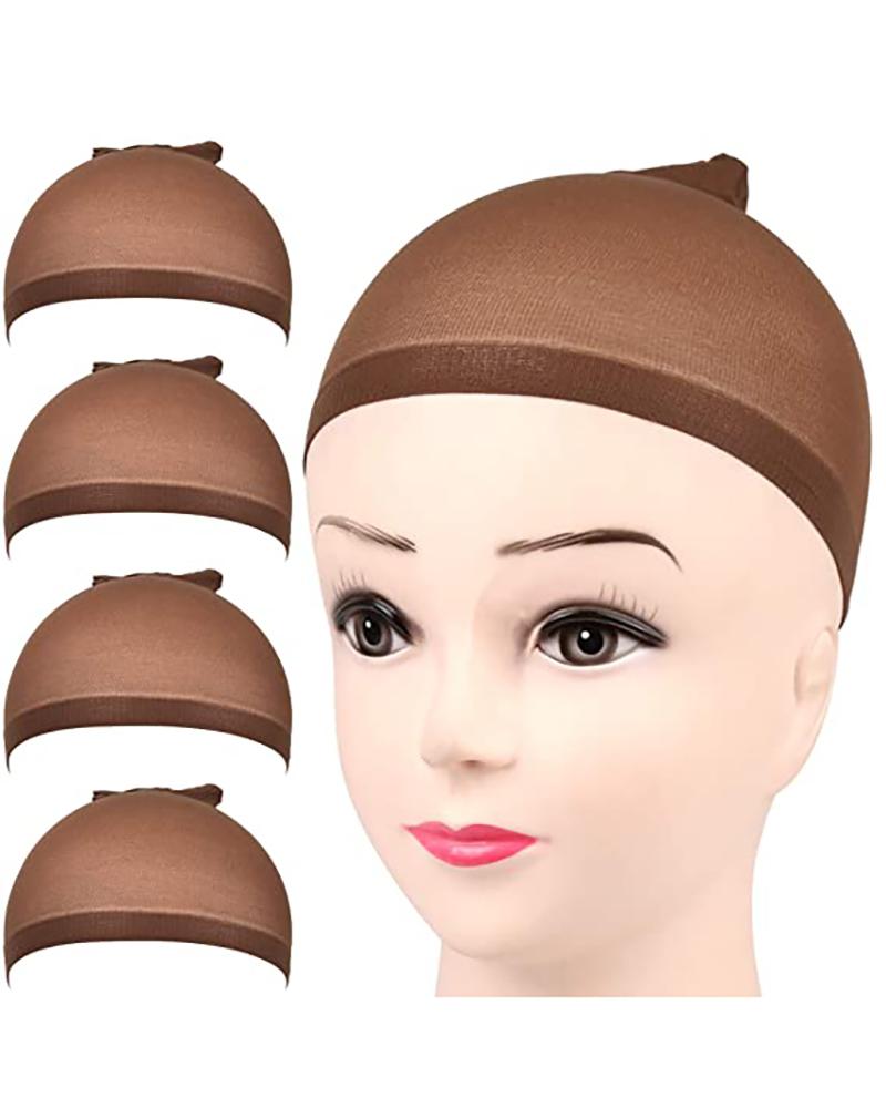 

Dark Brown Stocking Wig Caps Stretchy Wig Caps, Coffee