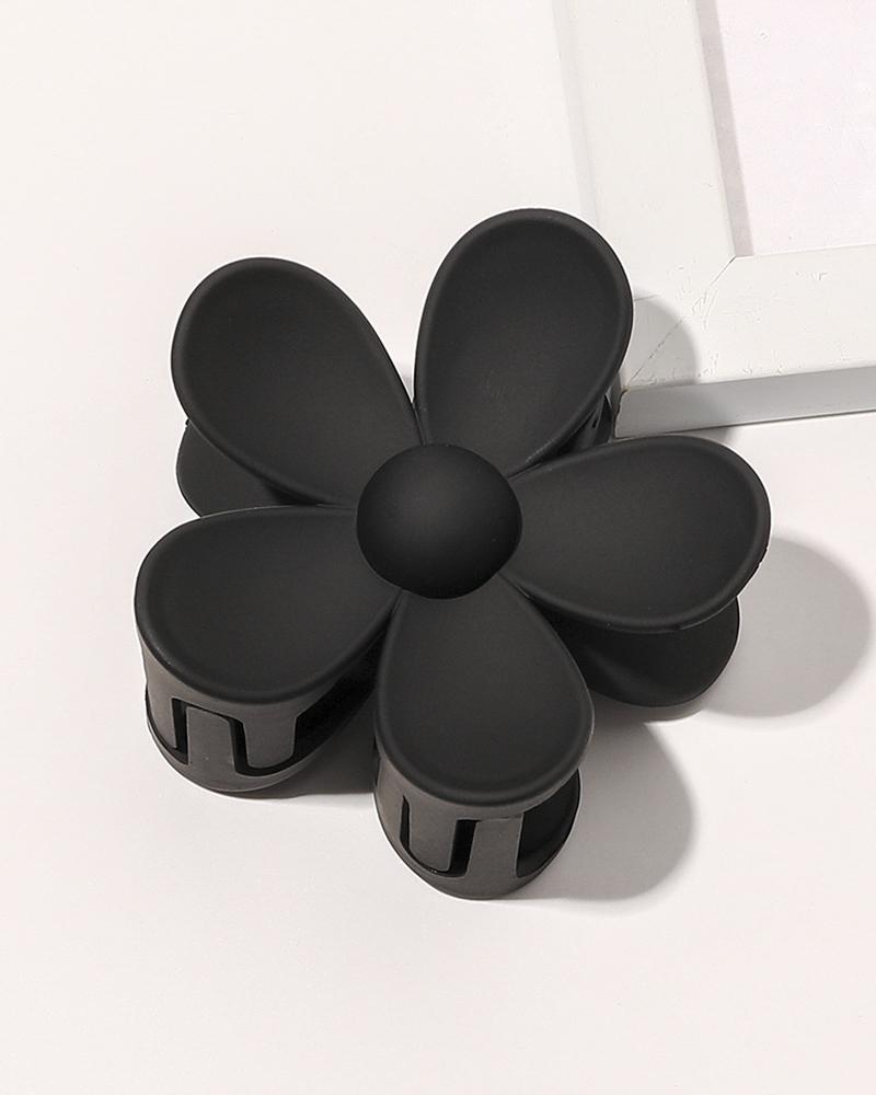 

Floral Shaped Hair Claw, Black