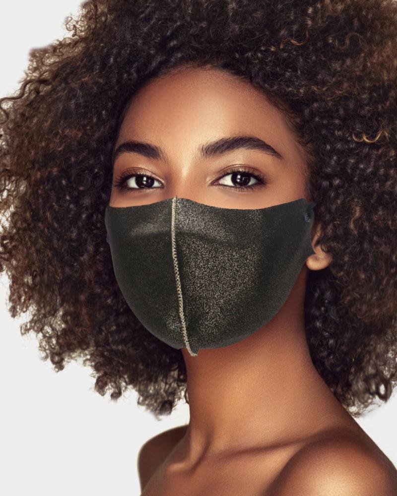 

Bronzing Plain Breathable Face Mask, Brown