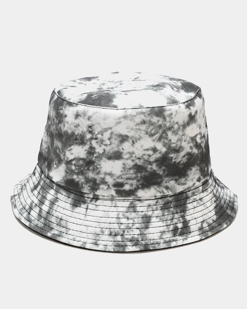 

3D Tie Dye Print Sun-protection Fisherman's Hat, Style4