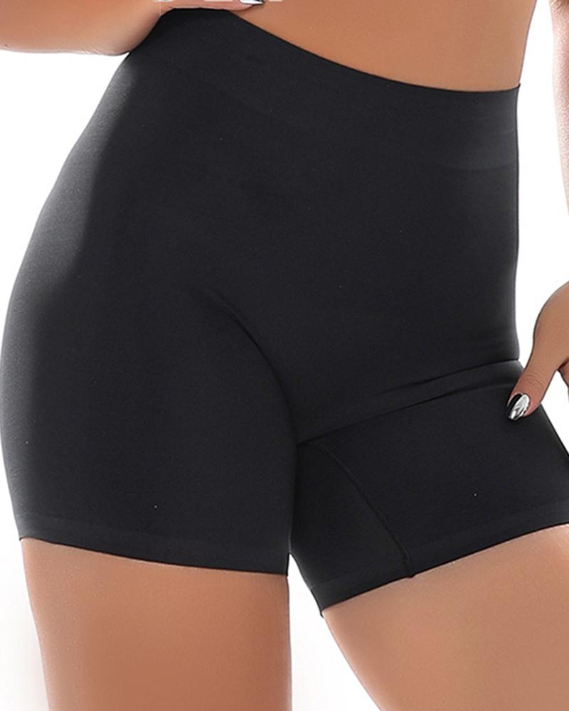 

High Waist Tummy Control Butt Lifting Shapewear, Black