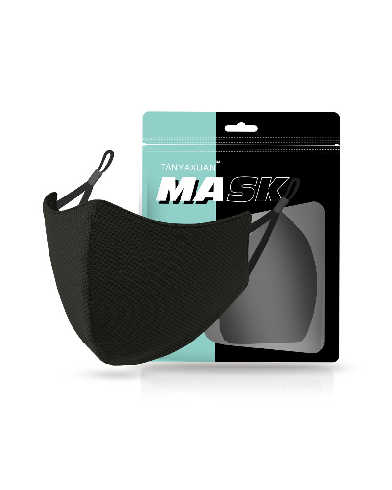

Hanging Ear Antibacterial Sunscreen Mask, Black