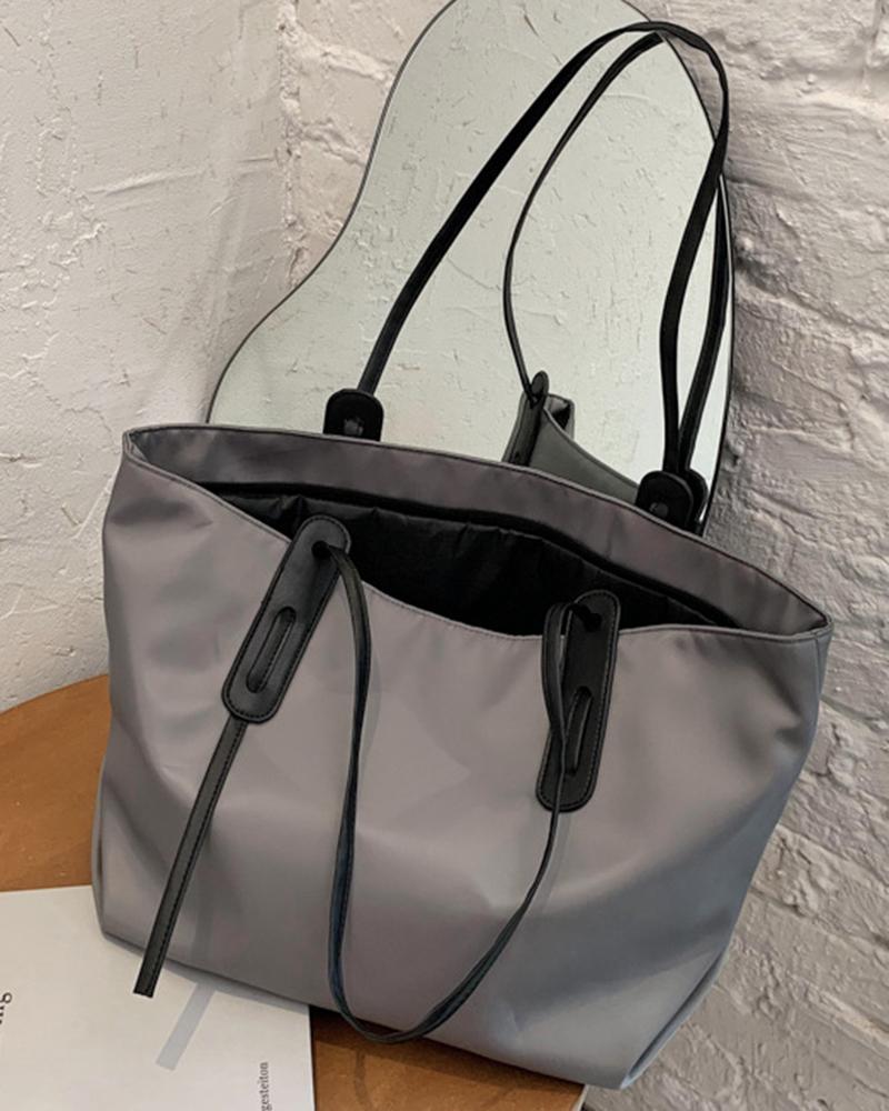

Large Capacity Fashionable Tote Bag, Gray