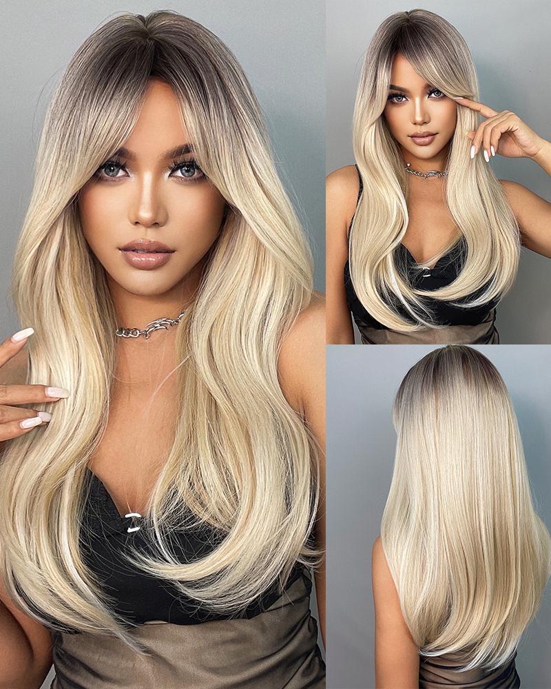 

Synthetic Heat Resistant Fibre Long Wavy Hair Wig, Style1