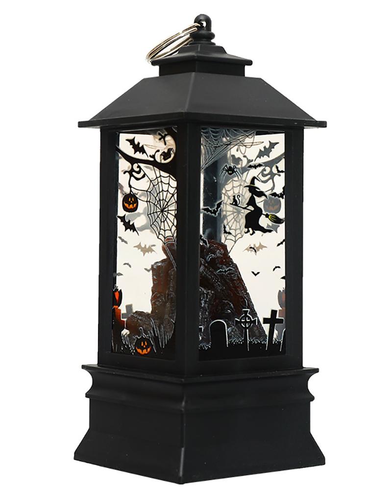 

Halloween Portable Lanterns Candle LED Halloween Lamp Lights For Home Party Porch House Bar, Style2