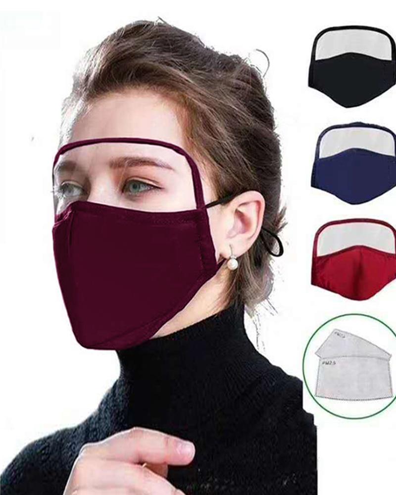 

Outdoor Face Protective Face Mask With Eyes Shield, Purple