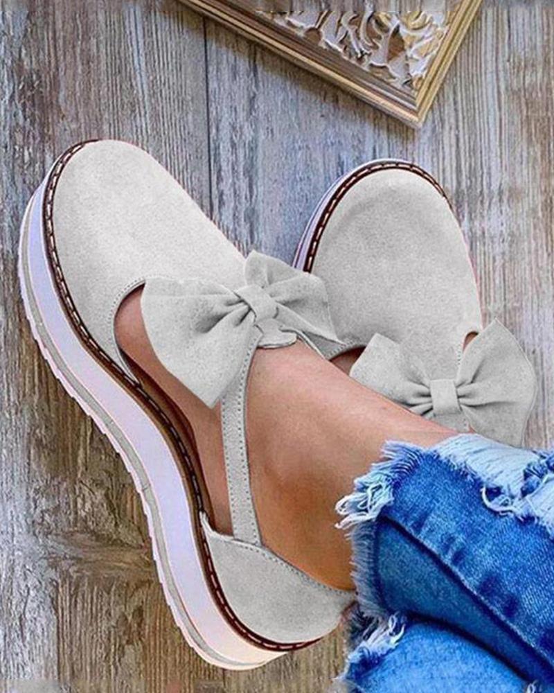 

Bowknot Design Diabetic Walking Shoes Orthopedic Walking Sandals, Beige