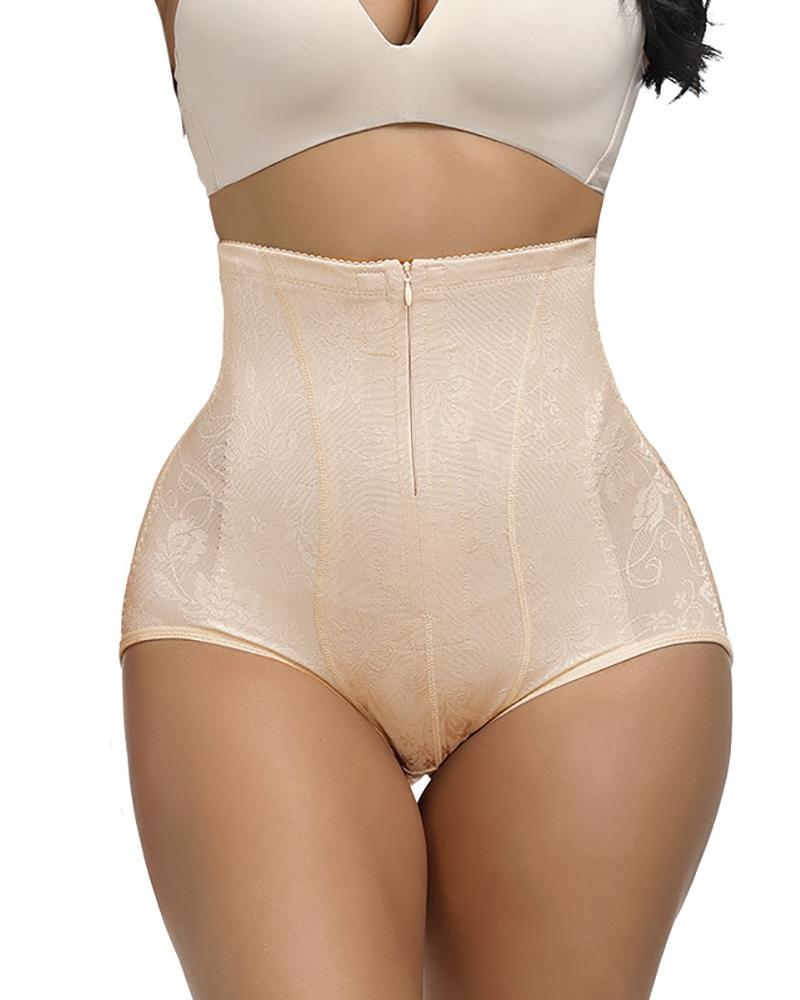 

Plus Size Tummy Control Shapewear Body Shaper Slimming High Waist Thigh Slimmer Panties, Nude