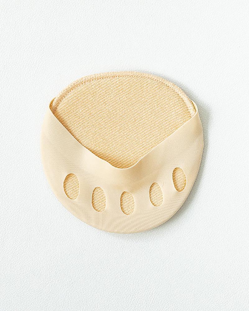 

1Pairs Soft Breathable Anti-Slip Invisible Half-Toe Cushion Honeycomb Forefoot Pads, Nude