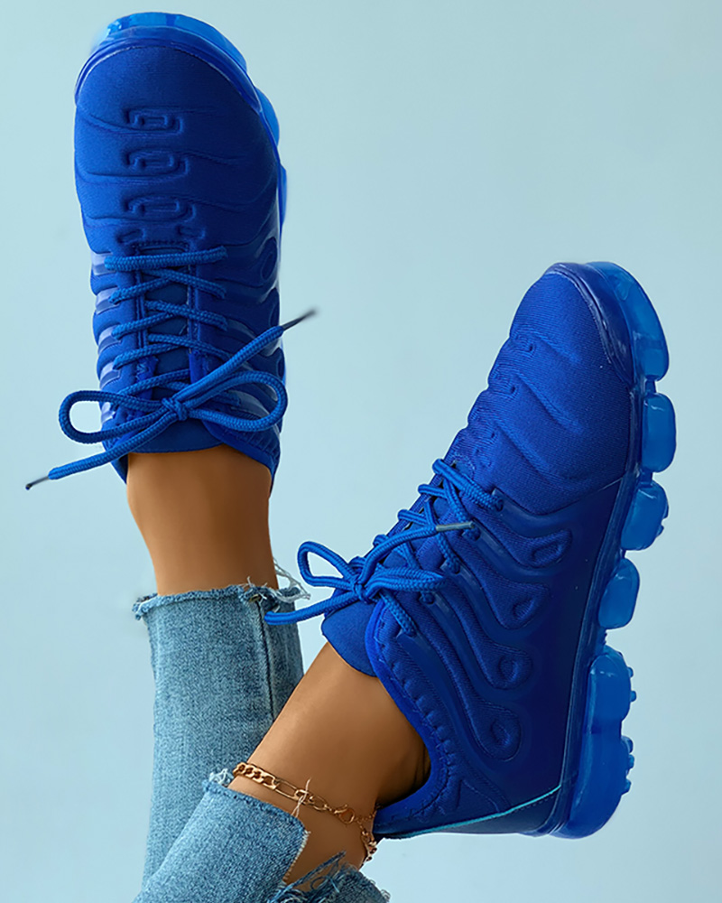 

Lace-up Front Breathable Casual Sneaker, Blue