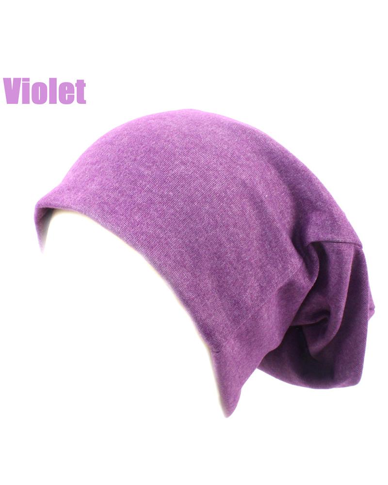 

Women's Beanie Slouch Fit Casual Hat, Purple
