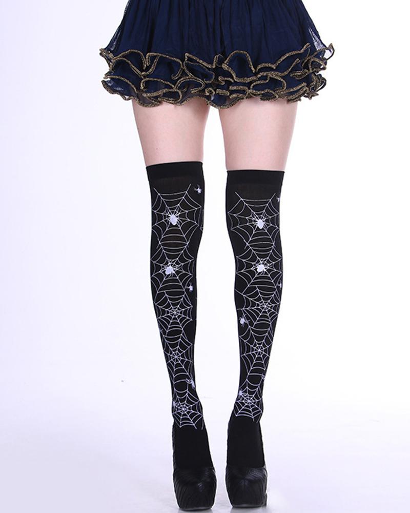 

1Pair Halloween Graphic Print Socks, Style8