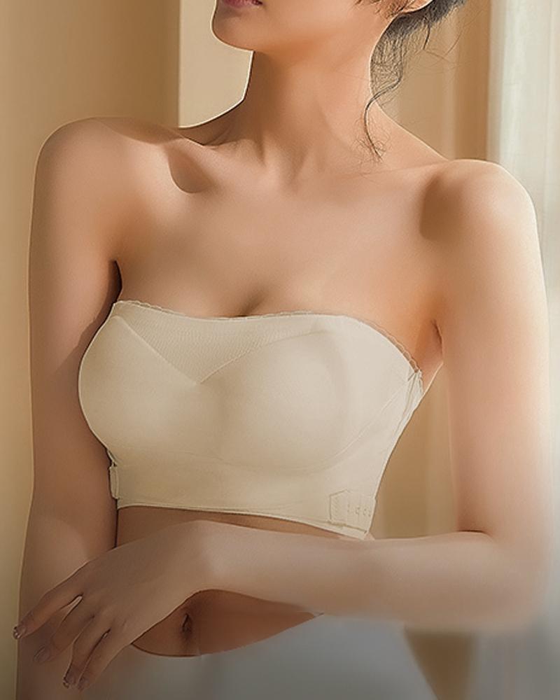 

Multi-way Wear Crisscross Push Up Bralette, Apricot