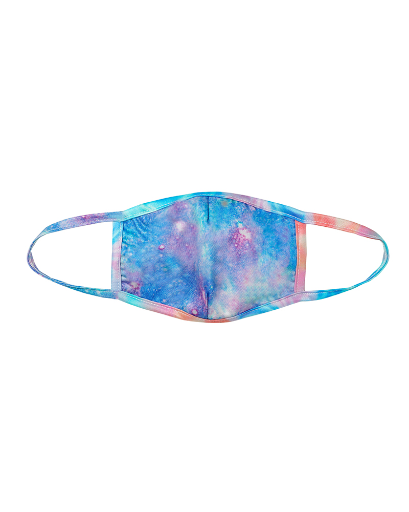 

Tie Dye / Starry Sky Print Colorblock Breathable Mouth Mask, Lighted blue(cosmo)