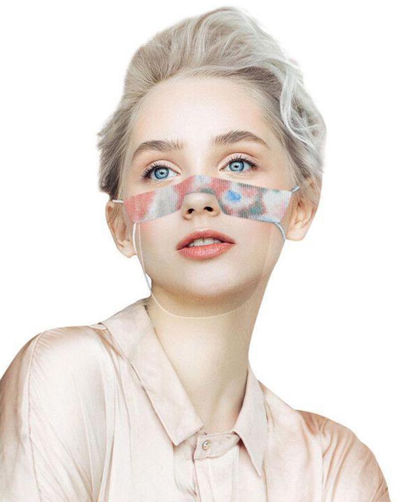 

Print Visible Anti-fog Dust-proof Face Mask, Pink