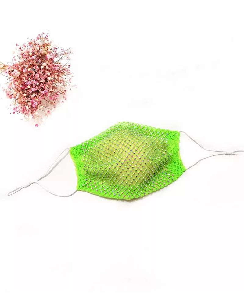 

Studded Breathable Face Mask, Light green