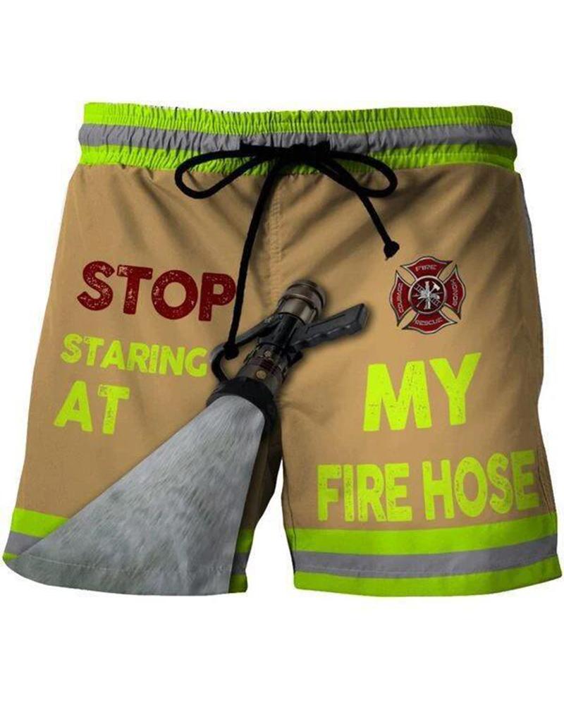 

3D Cartoon Print Drawstring Loose Short Pants, Multicolor