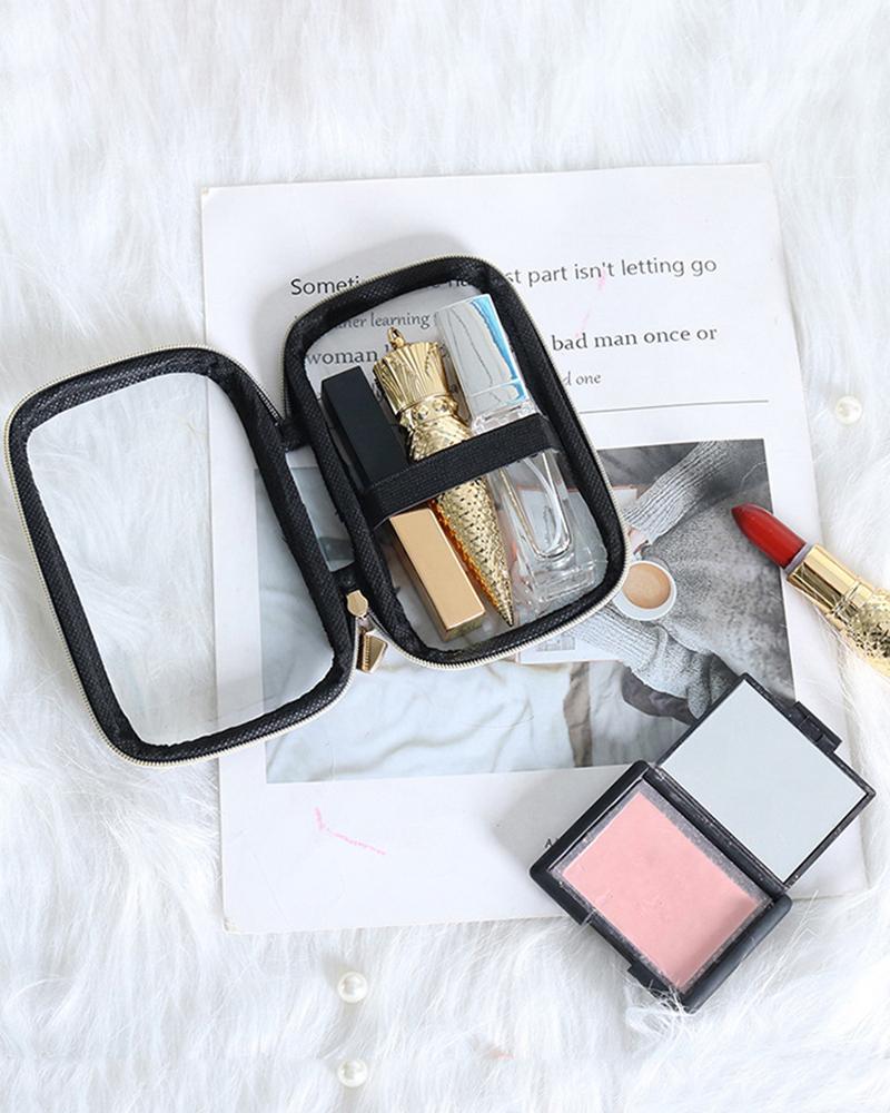 

Clear Makeup Bag Portable Cosmetic Beauty Travel Pouch Organizer, Style2