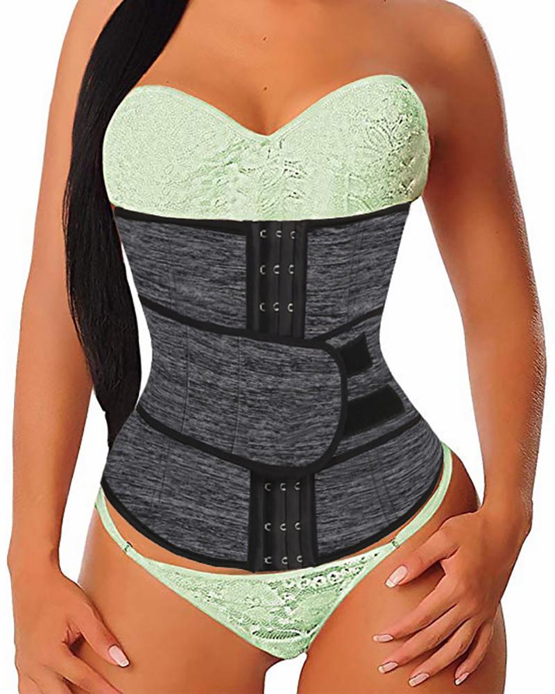 

Waist Trainer Neoprene Belt Cincher Tummy Control Strap Slimming Girdle, Gray