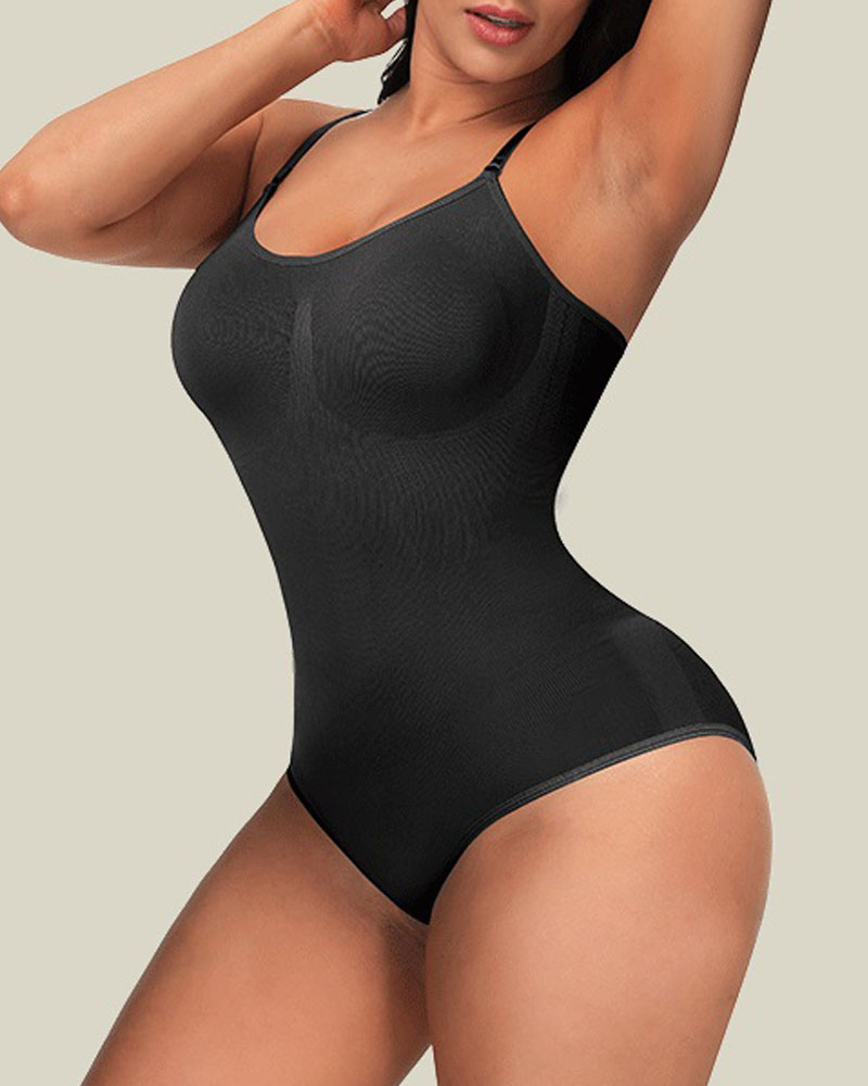 

Body Shaping Butt Lifting Tummy Control Slimming Bodysuit Underwear Seamless Shapewear, Black