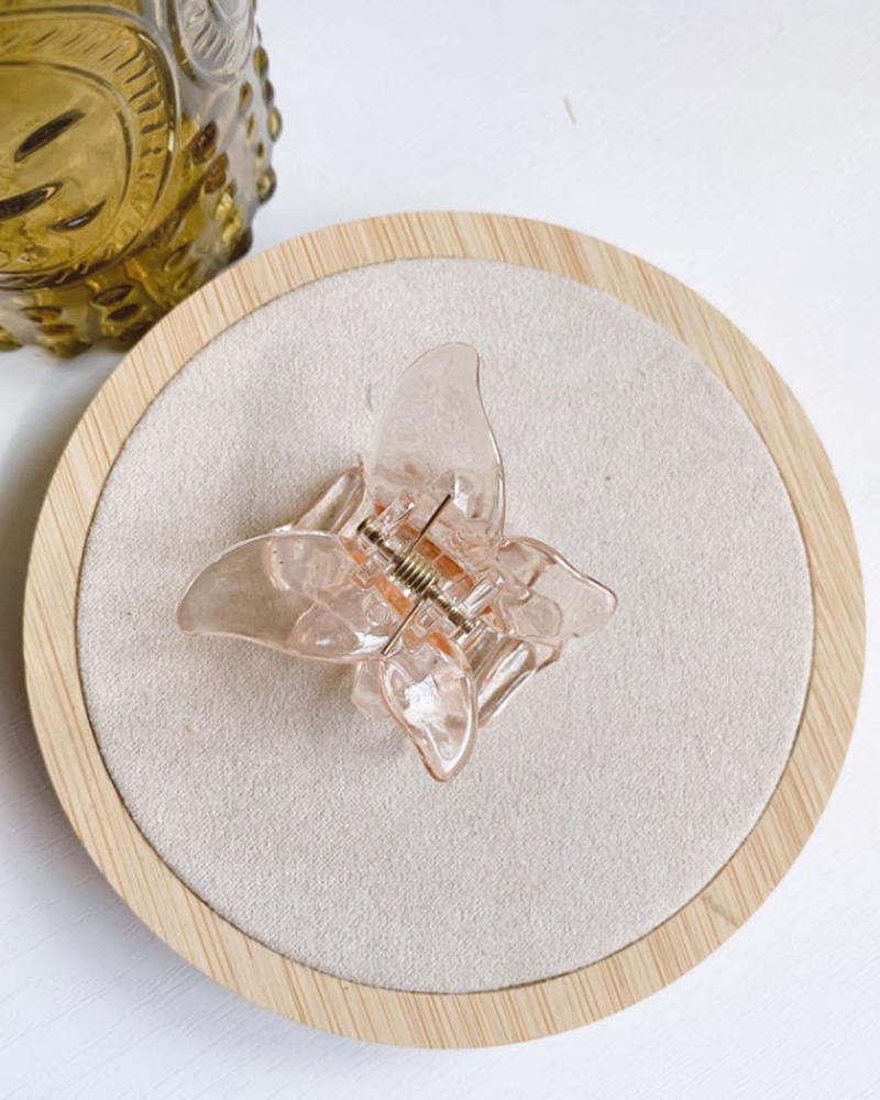 

1pc Butterfly Shaped Hair Claw, Champagne