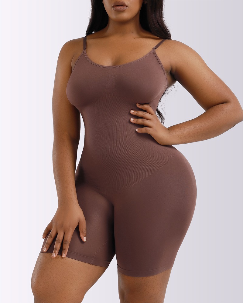 

Body Shaper Slimming Bodysuit Butt Lifting Tummy Control Shapewear, Brown