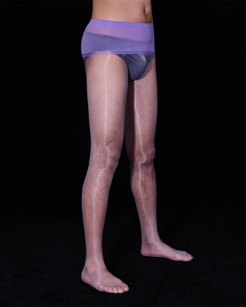 

Sexy See-through Shiny Skinny Pantyhose, Purple