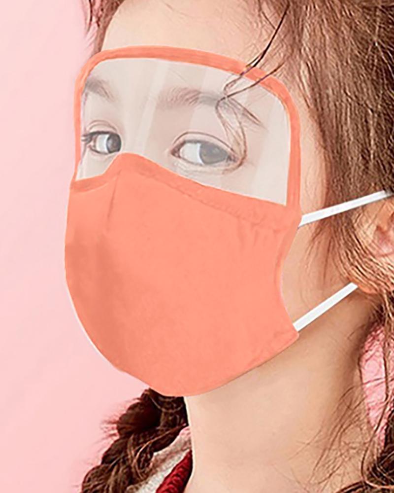 

Children Outdoor Face Protective Face Mask With Eyes Shield, Orange