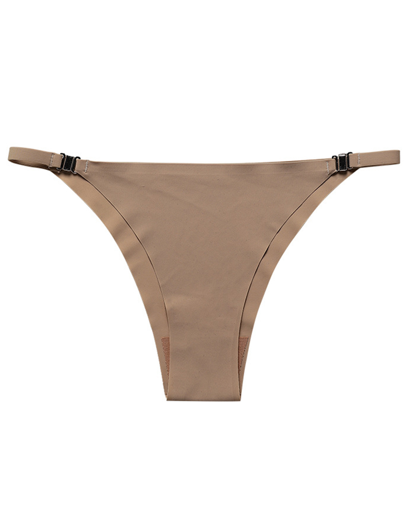 

Seamless Side Magnet Buckle Panty, Coffee