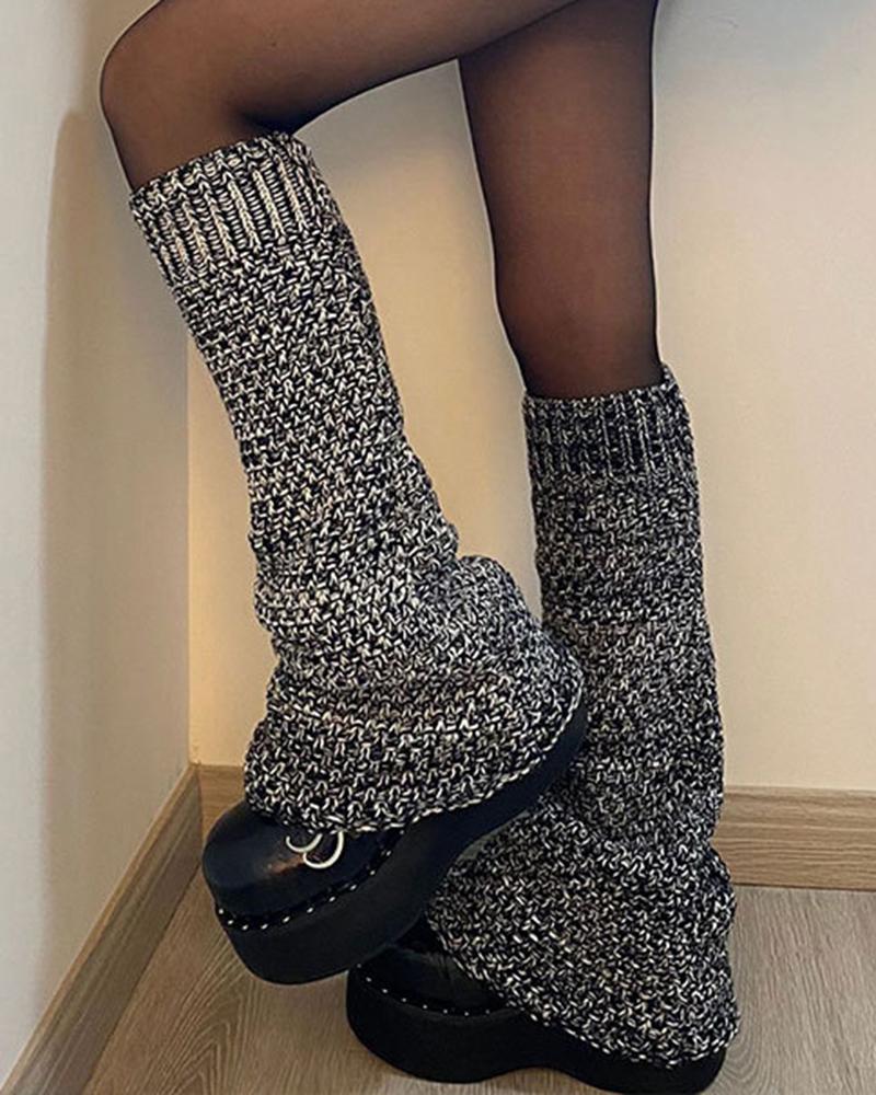 

1Pair Thermal Winter Leg Warmers, Gray