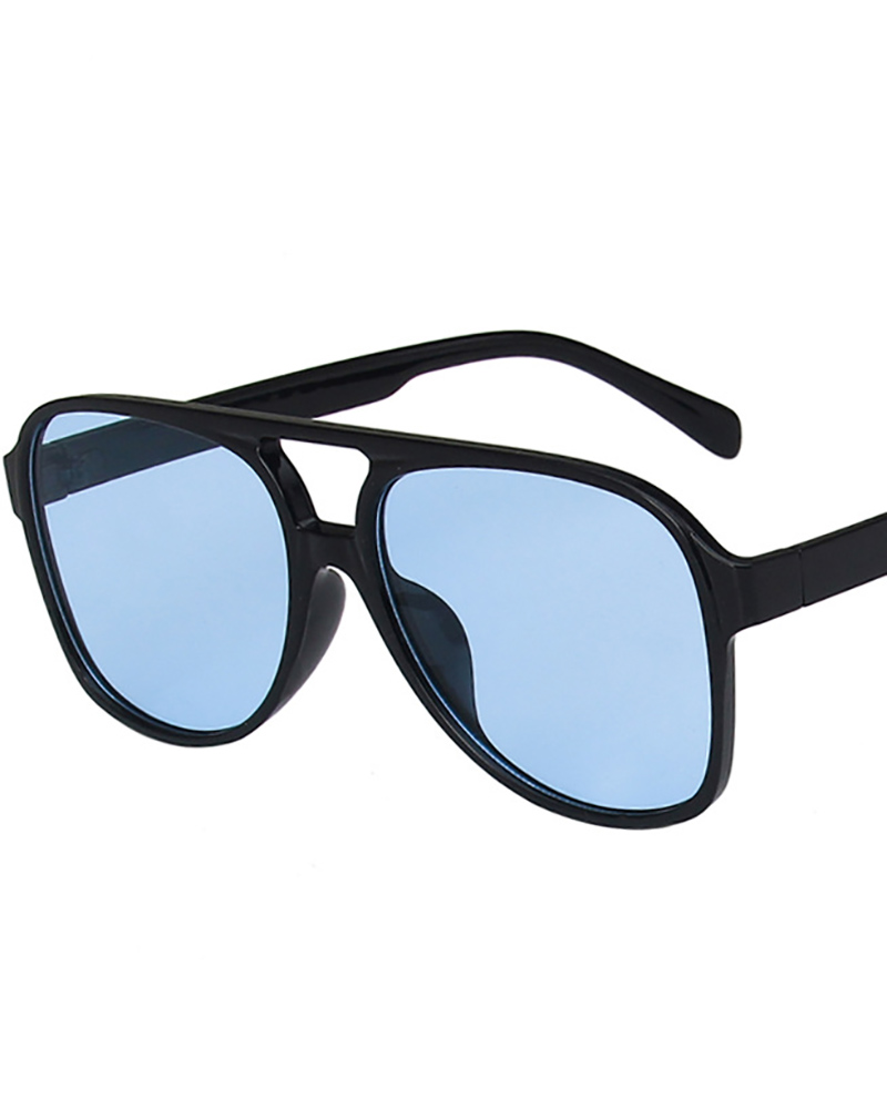 

1Pair Flat Top Tinted Sunglasses, Style4