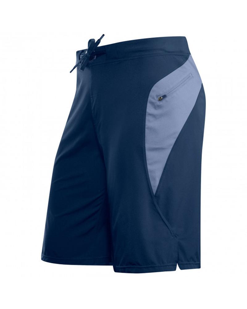 

Colorblock Loose Drawstring Speed Dry Shorts, Purplish blue