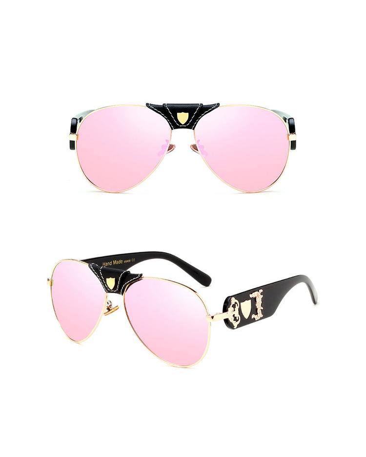

1Pair Fashion Gradient Mirror Ultraviolet Sunglasses, Pink
