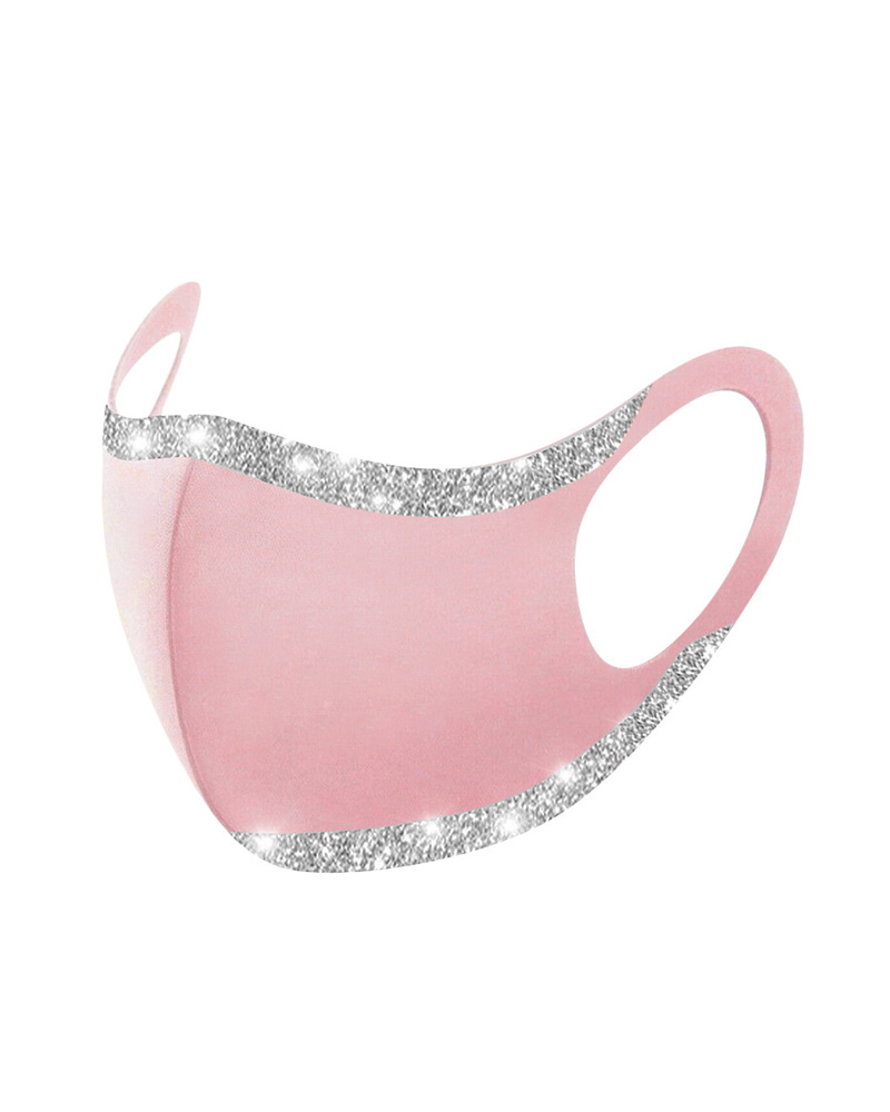 

Sequins Colorblock Breathable Face Mask, Style2
