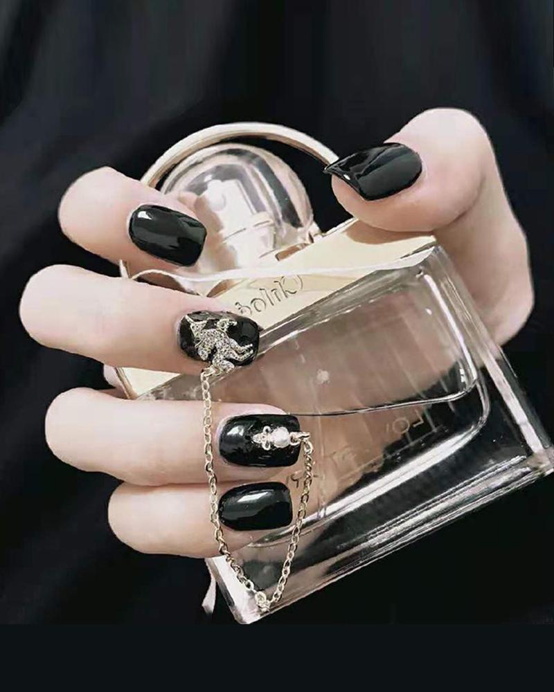 

Black Unicorn Glue Nail Patch