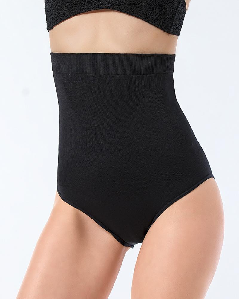 

High Waist Tummy Control Shapewear Slimming Panty, Black