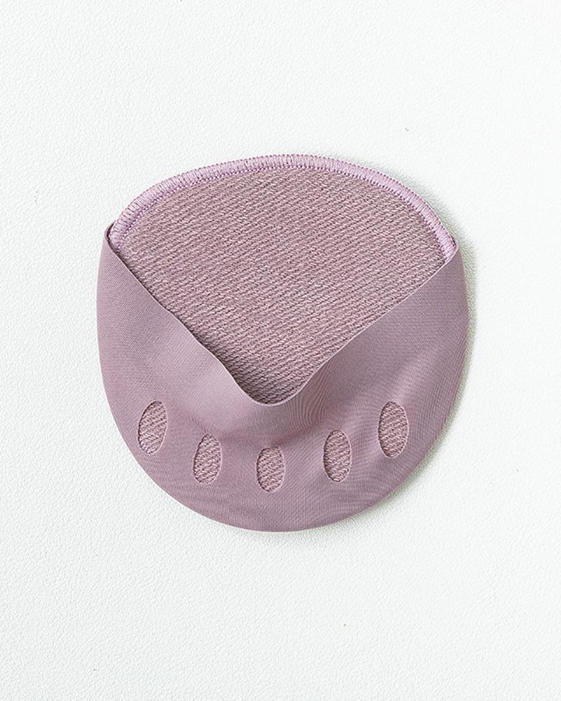 

1Pairs Soft Breathable Anti-Slip Invisible Half-Toe Cushion Honeycomb Forefoot Pads, Purple