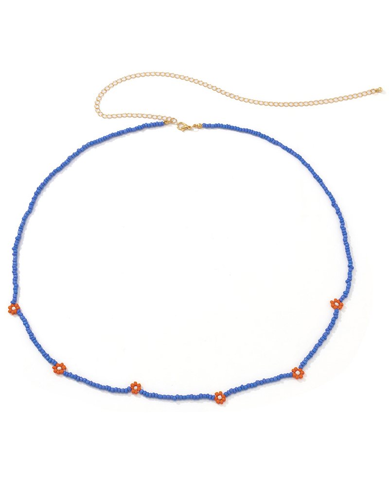 

1pcs Beaded Daisy Pattern Waist Chain, Style2