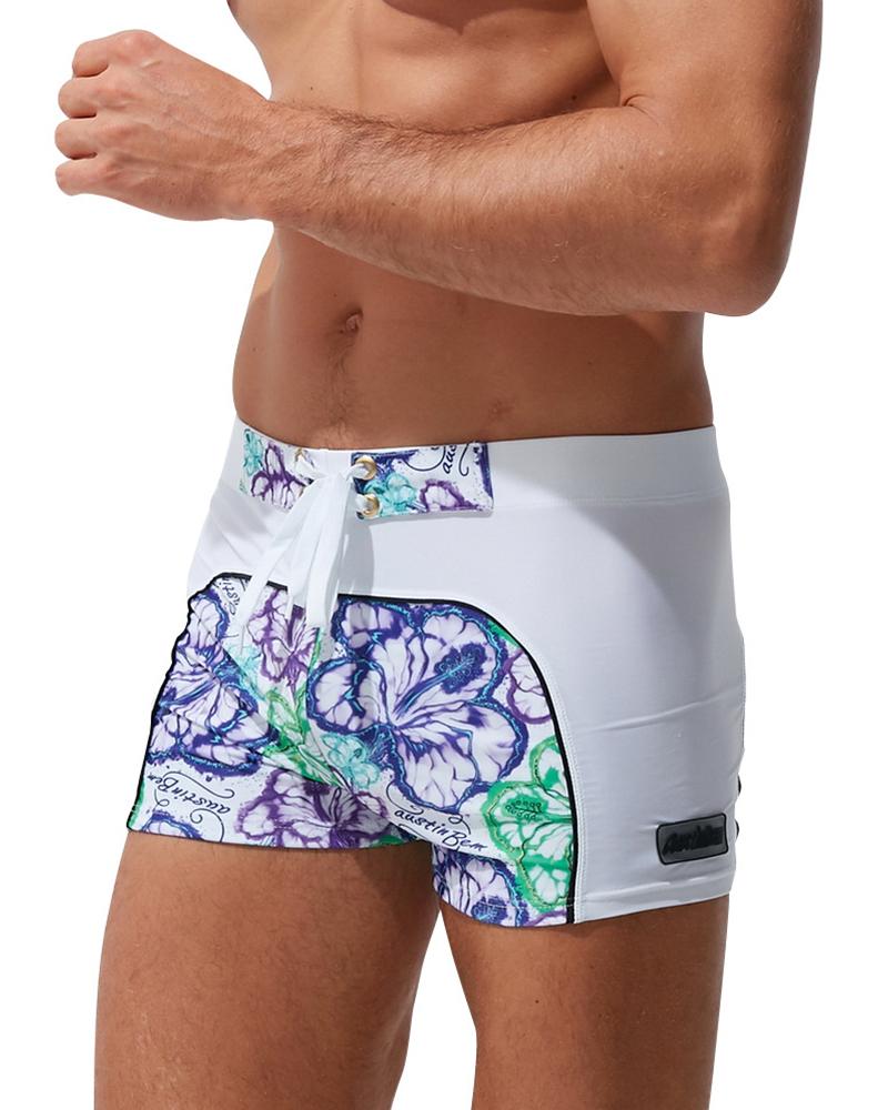

Cartoon Patterns Print Skinny High Elastic Briefs Underwear, Style1