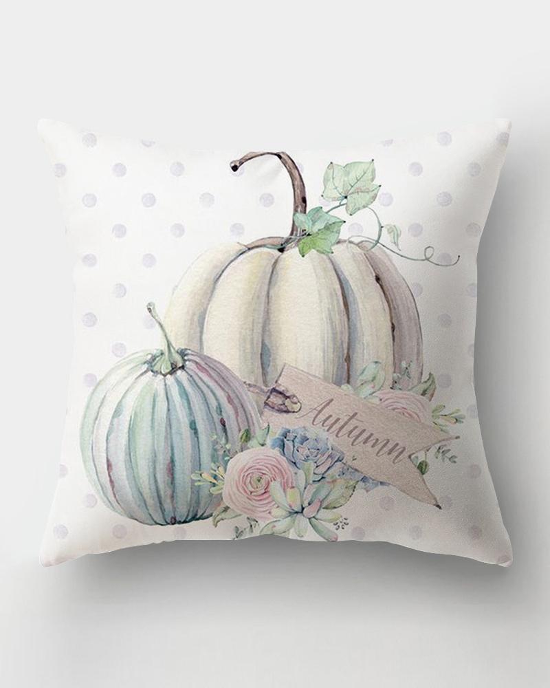 

Autumn Decorations Pumpkin Throw Pillow Cover Cushion Couch Cover Pillow Cases for Autumn Halloween Thanksgiving Day, Style2