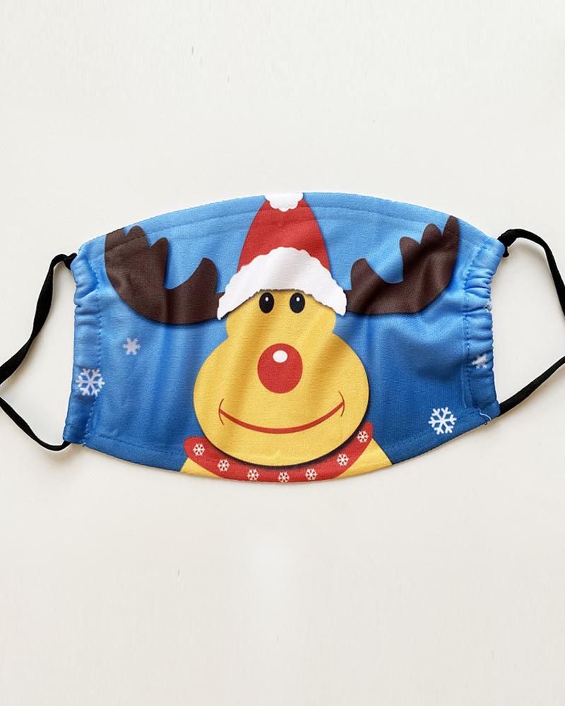 

Christmas Santa Reindder Print PM 2.5 Face Mask With Filter For Adults, Style9