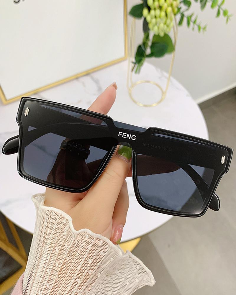 

1Pair Retro Flat Top Sqaure Sunglasses, Style1