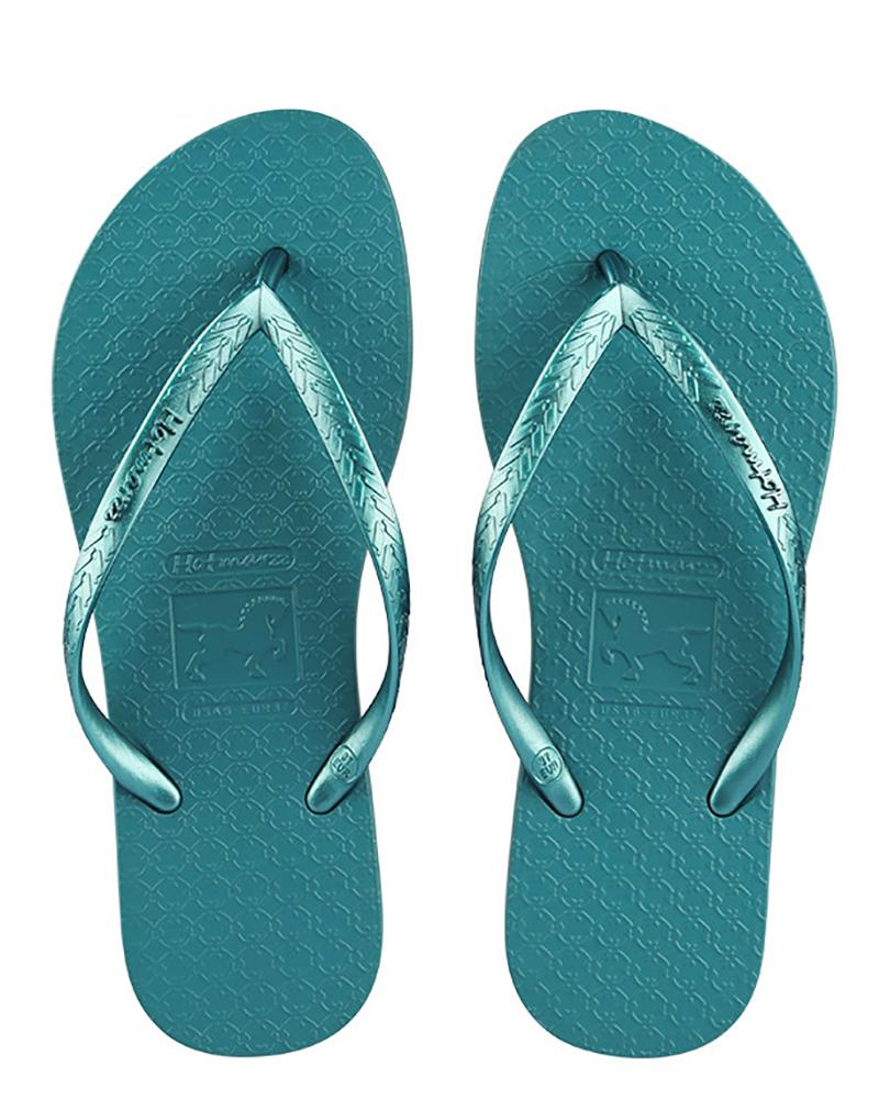

Plain Toe Post Flip Flops, Blue