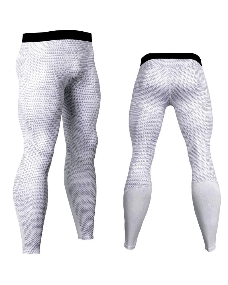 

Solid Color Embossing Quick-drying And Breathable Skinny Yoga Pants, White