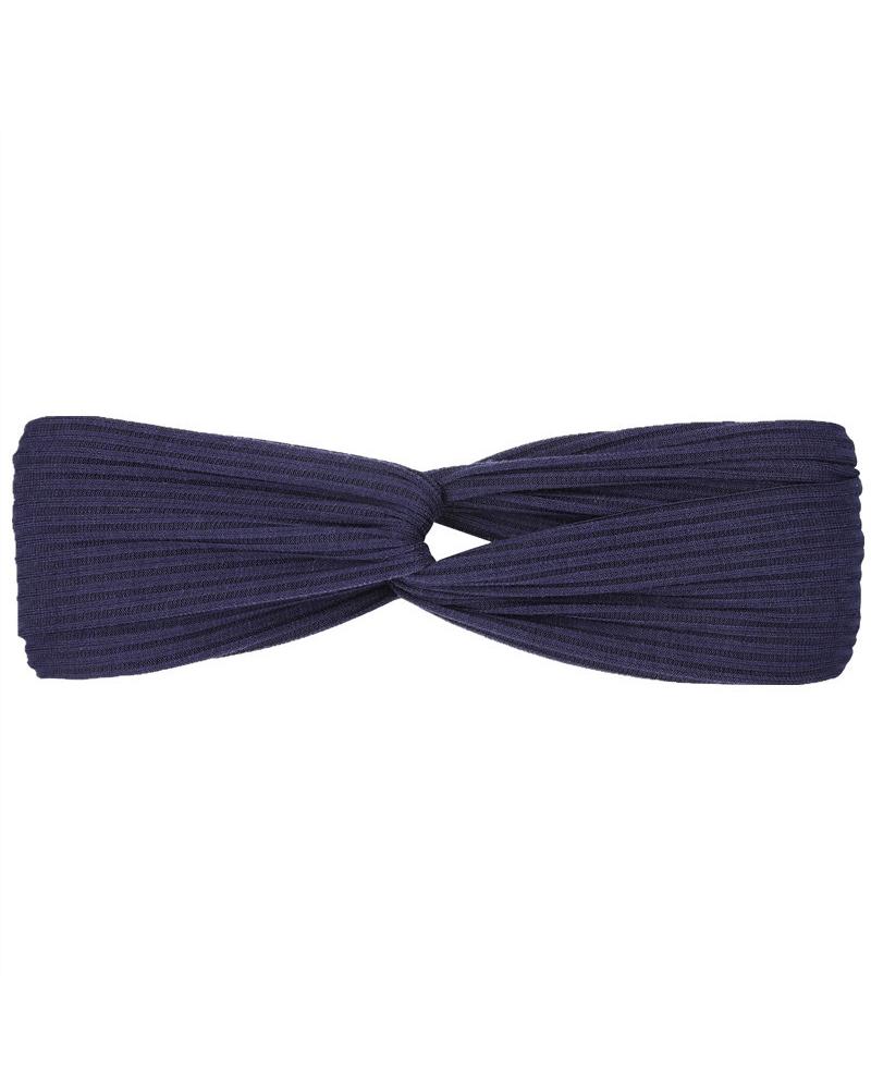 

1pcs Crisscross Ruched Wash Face Hair Holder Hairband, Blue