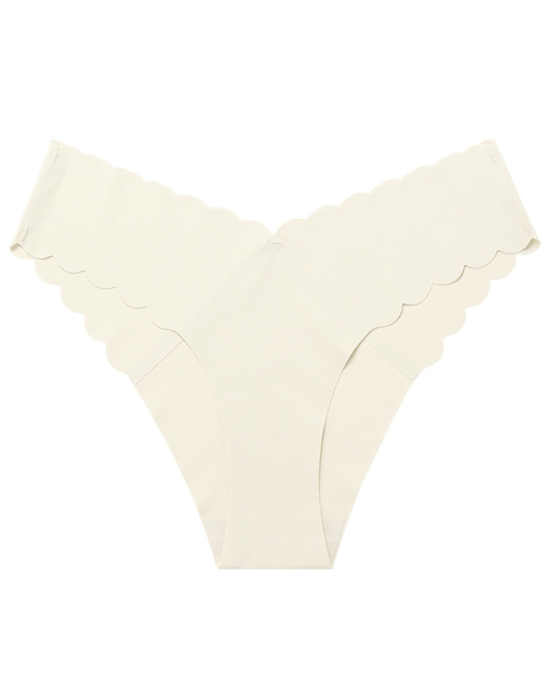 

Scallop Trim Seamless Panty, Style5