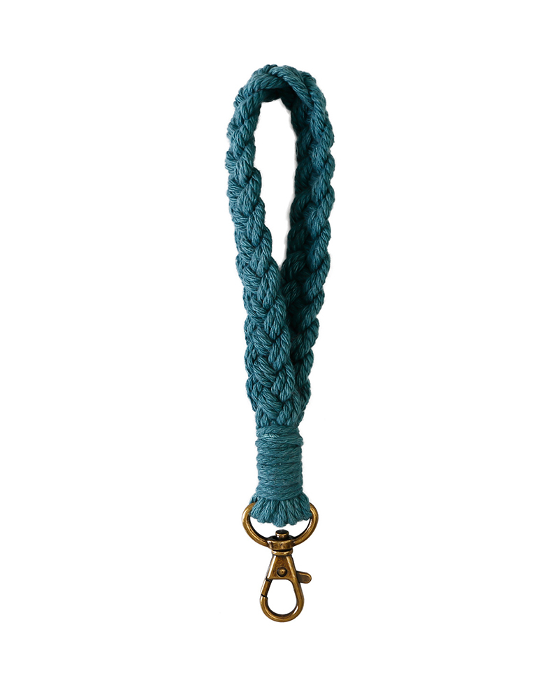 

Braided Bag Accessories King Ring, Blue