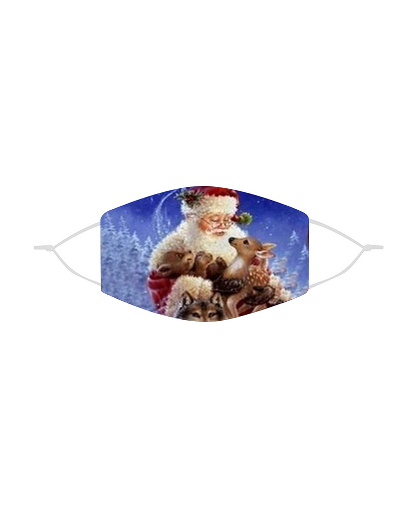 

Christmas Mixed Print Breathable Face Mask, Style4