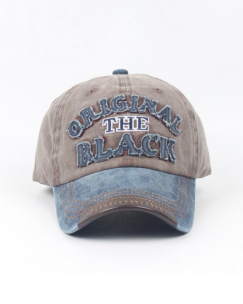 

Letter Patch Baseball Cap, Style1