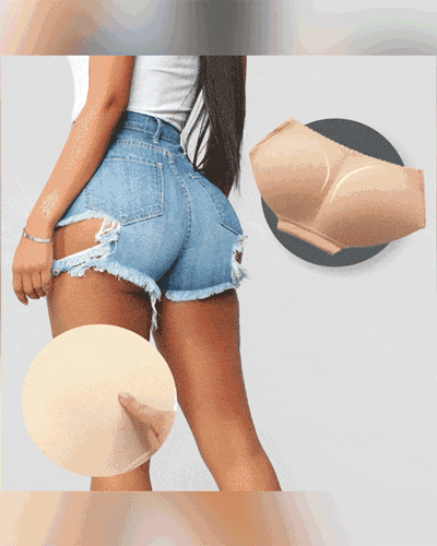 

Padded Butt Lifting High Waist Hollow Out Shapewear Panty, Nude
